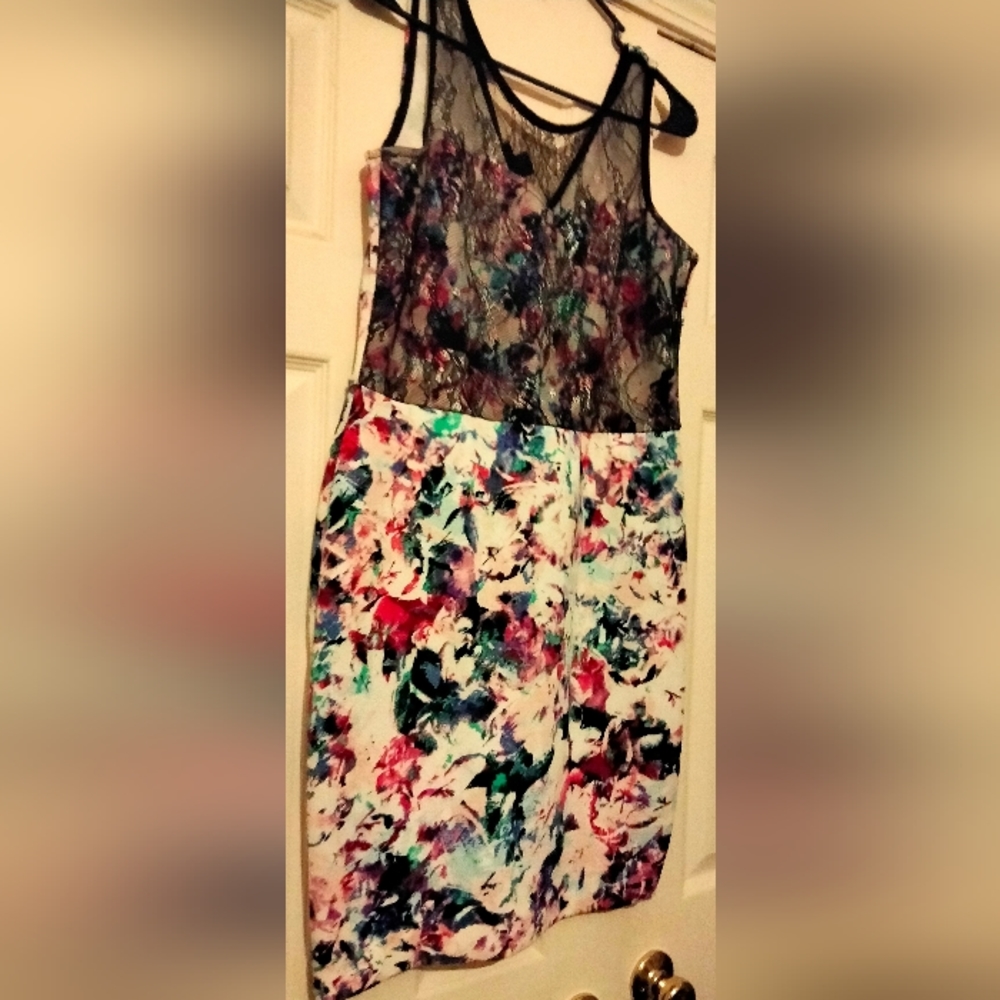 Metaphor Dress Women M Multicolor Versatile Office Academia Preppy Mini Dinner